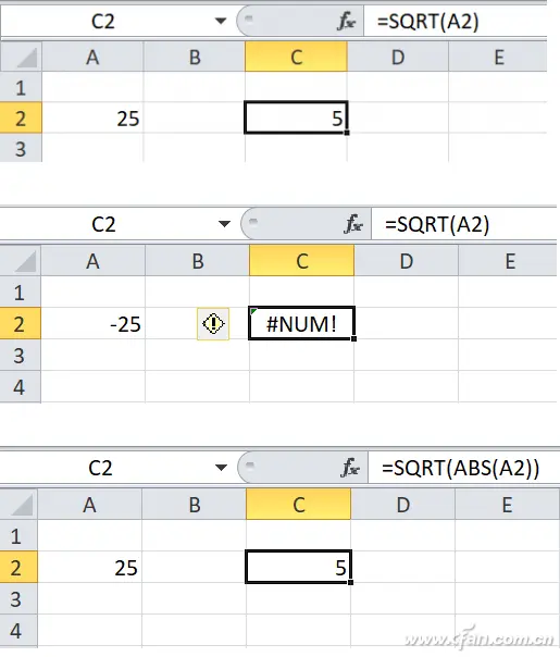 办公小技巧：三种不同方法 求取单元格方根值