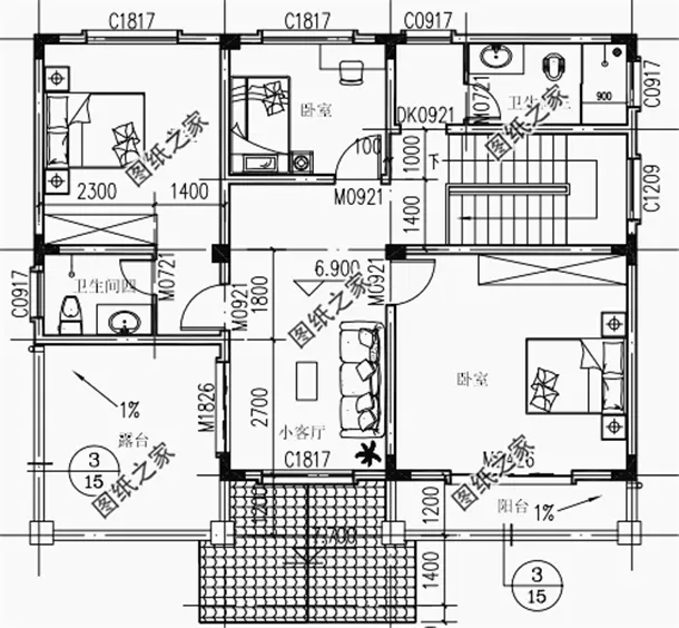 农村自建房三层设计图片，复式格局最受欢迎，看看有没有适合你的