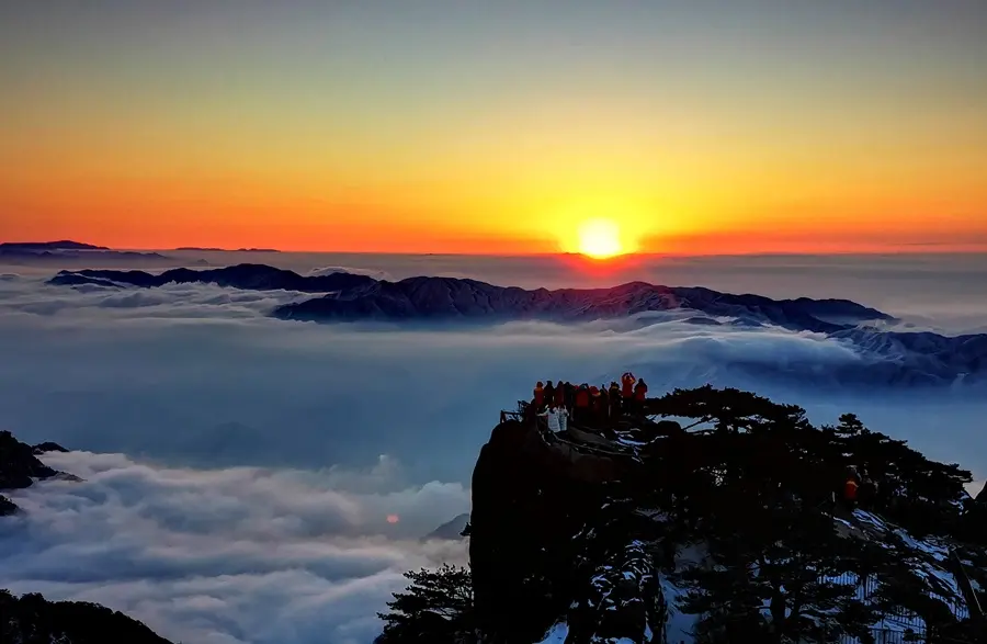 黄山迎来冬日颜值巅峰