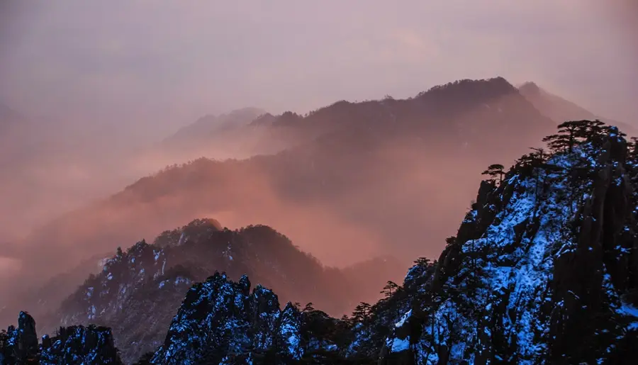 黄山迎来冬日颜值巅峰