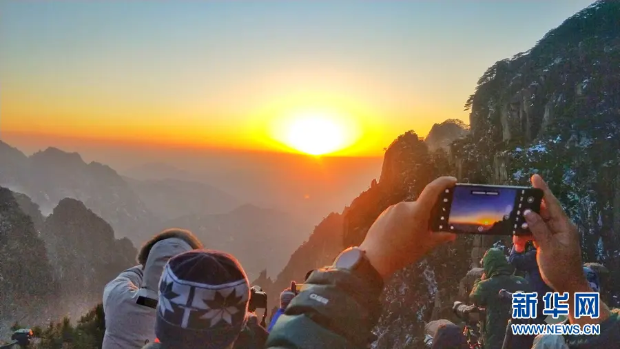 黄山迎来冬日颜值巅峰