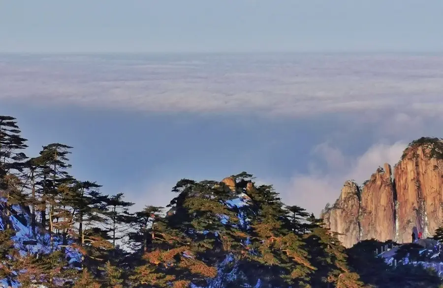 黄山迎来冬日颜值巅峰