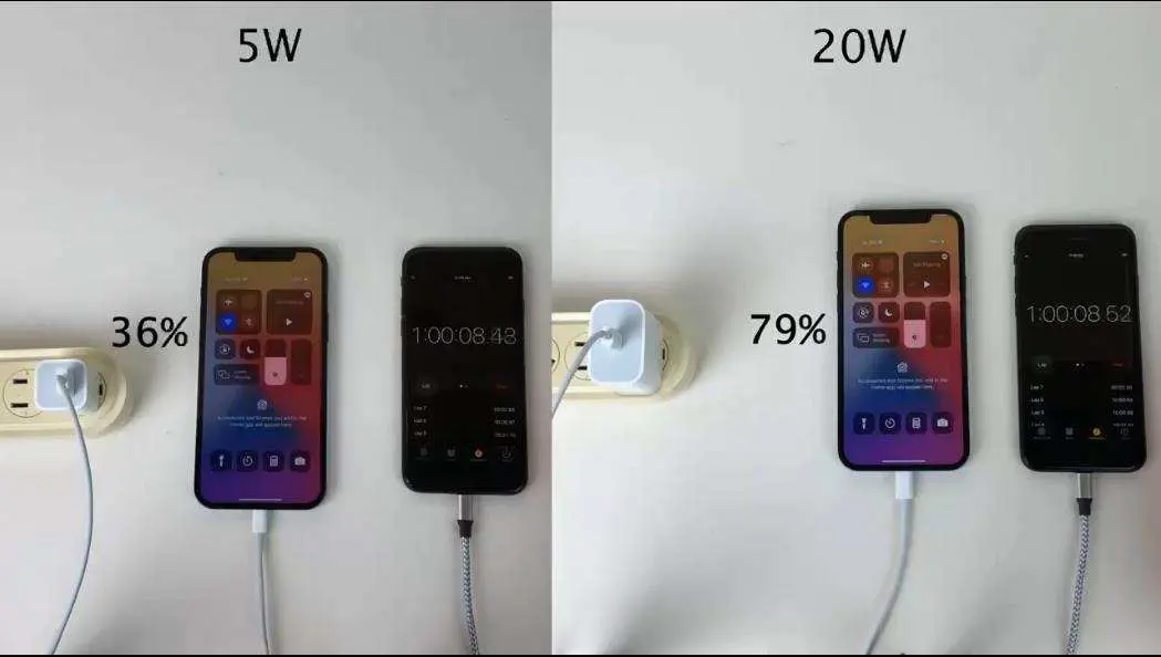 看看iPhone12Pro原装5W对比20W充电实测，结果很意外！