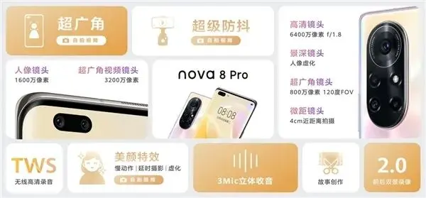 华为nova8系列发布：搭载麒麟芯片，3299元起！