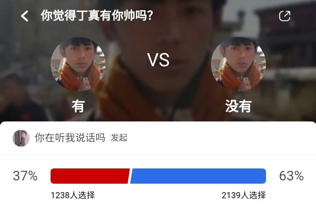 竟有63％的虎扑直男，认为自己比丁真帅