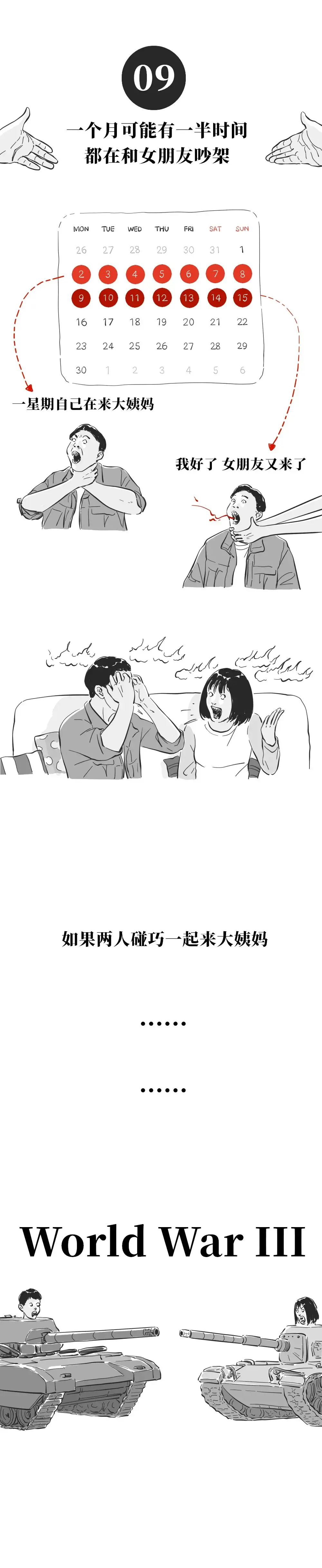 如果男生也来大姨妈……