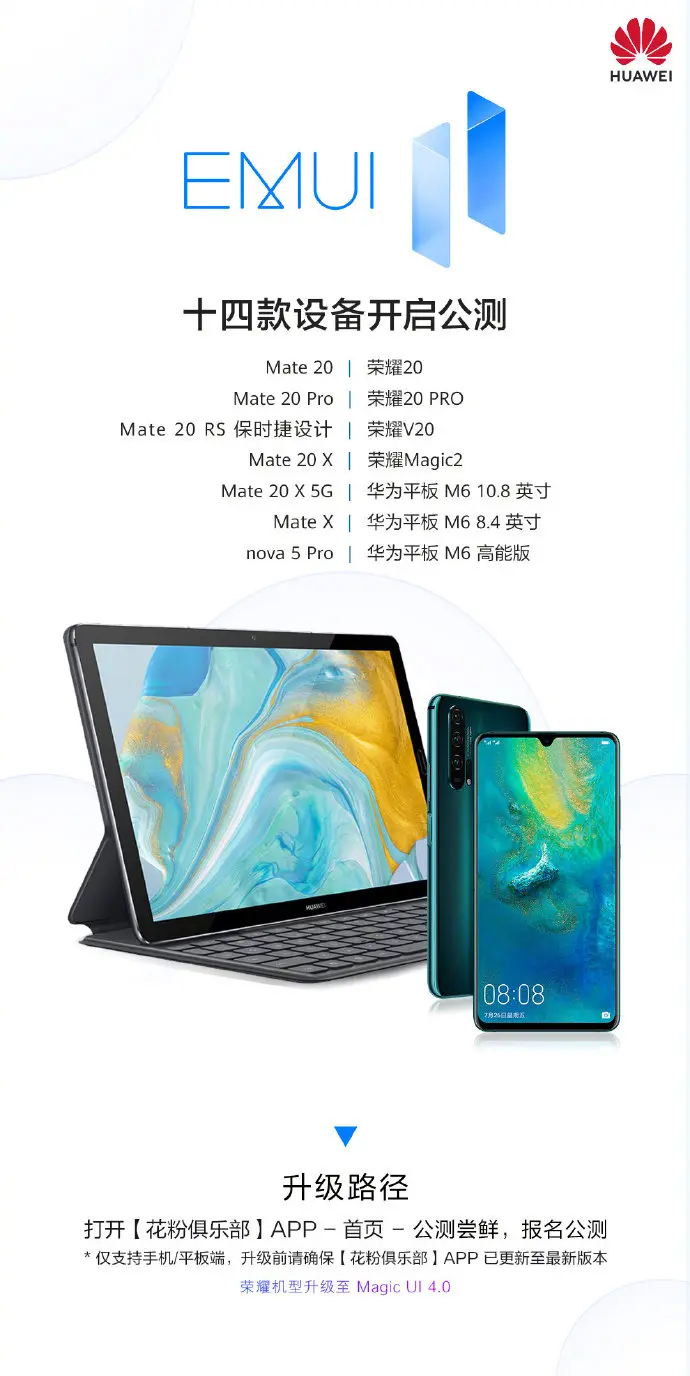 EMUI11集体升级，都是麒麟980