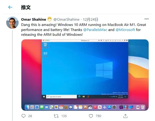 M1 Mac 运行 Win10 后，续航竟然更强了？