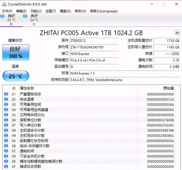 玩转3D游戏！致钛PC005 Active 1T固态硬盘测试