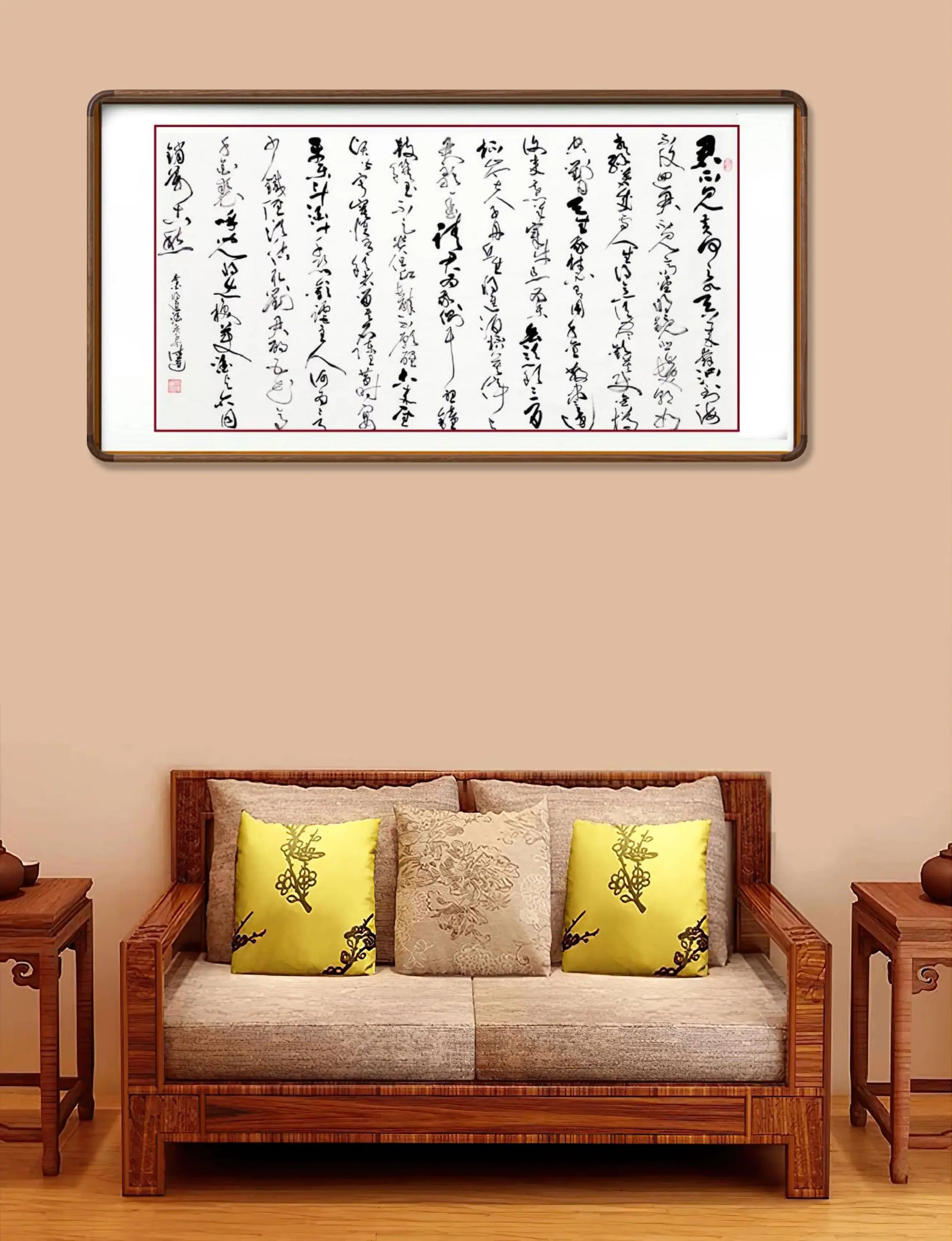 《将进酒》创作可大可小，关键要适合空间布局（书法：张德进）