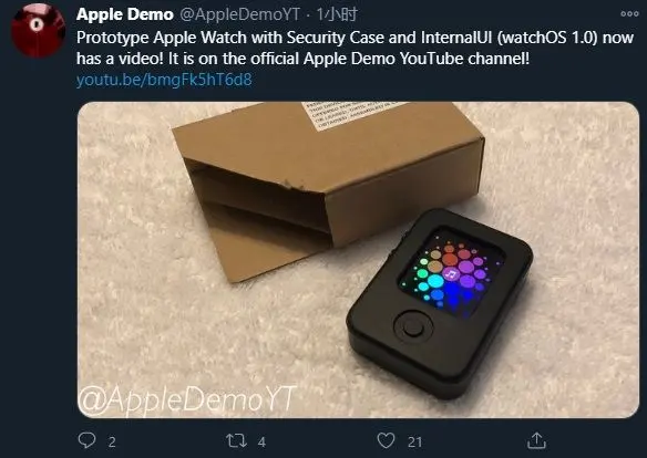 Apple Watch 原型机再曝光：运行 WatchOS 1.0