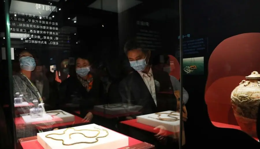 “中国古代航海文物大展”在中国航海博物馆开幕