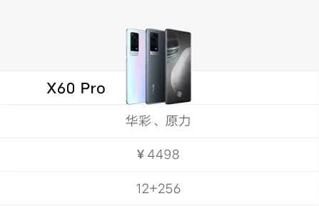 大表姐刘雯代言新品—vivo X60发售！