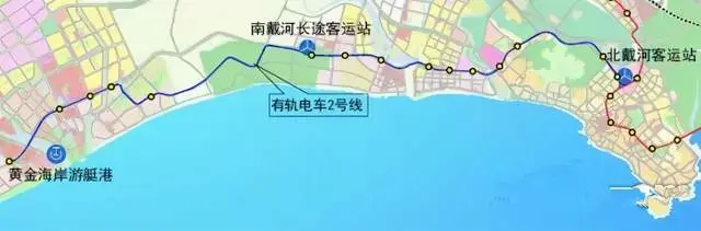 秦皇岛市综合交通规划包括有轨电车线路3条，线路总长度76公里