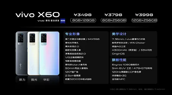 微博票选vivo X60亮点，2021影像旗舰即将开售