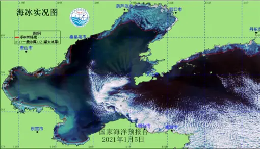 渤、黄海冰情较近十年平均状况偏重，1月中旬或达到警报标准