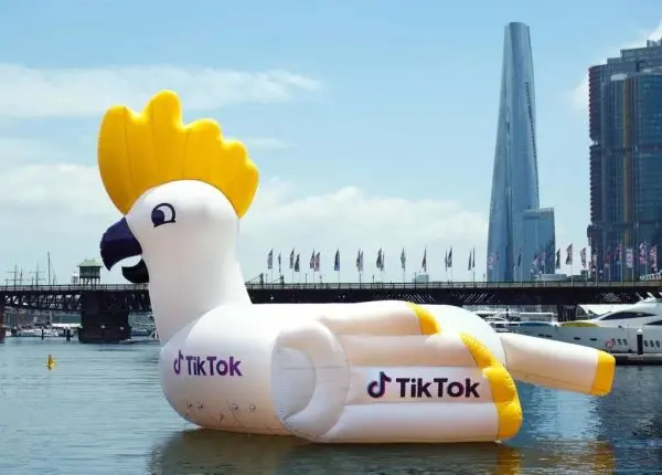 新网红打卡点诞生：TikTok的巨型“鹦鹉”空降悉尼情人港，只待10天