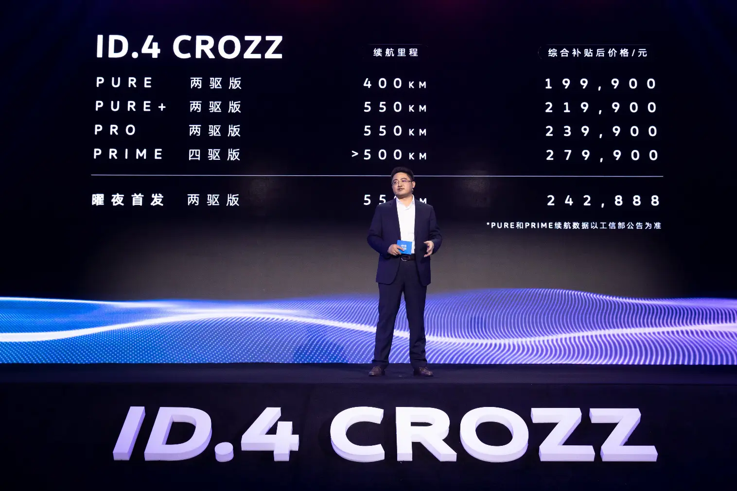 一汽-大众ID.4 CROZZ正式开启预售 售价19.99万元起