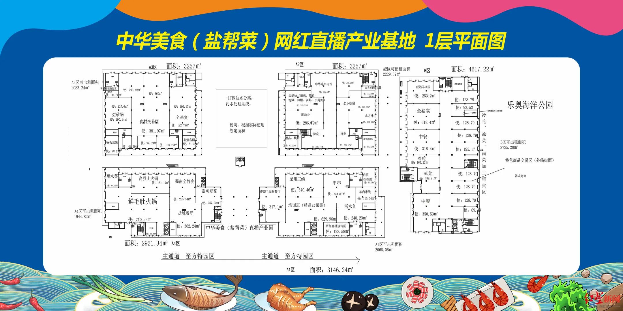 使用面积5万余平方米！自贡打造国内首个美食直播基地，预计10月运营