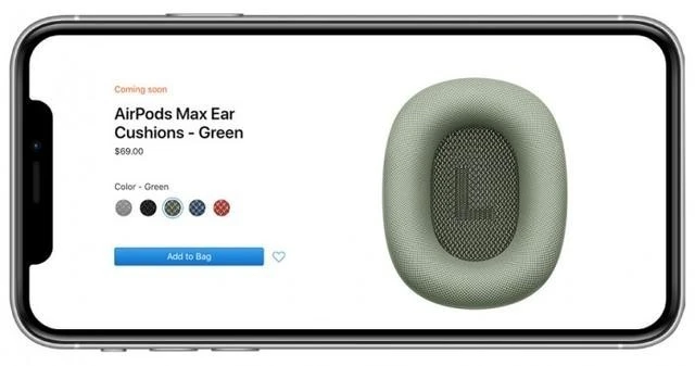 苹果独立销售AirPods Max耳垫 69美元即可获得