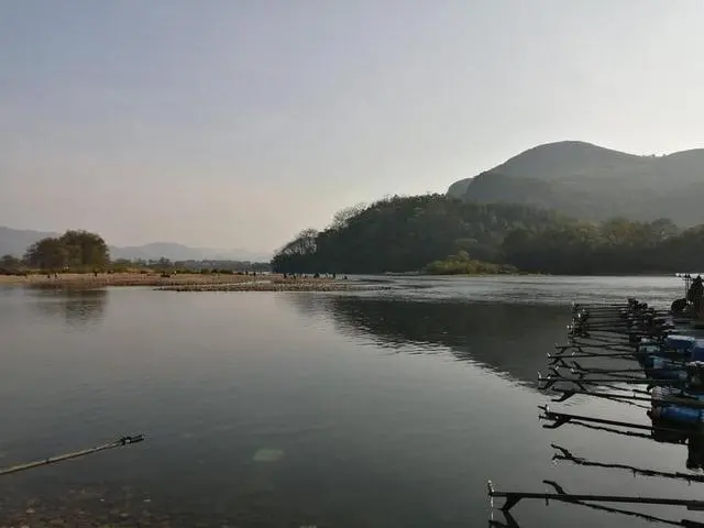 大圩古镇变了样，漓江边多了这一片特别的地方，景色很美