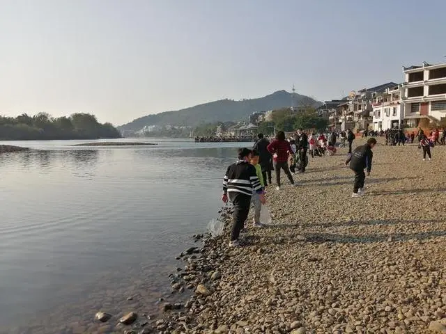 大圩古镇变了样，漓江边多了这一片特别的地方，景色很美