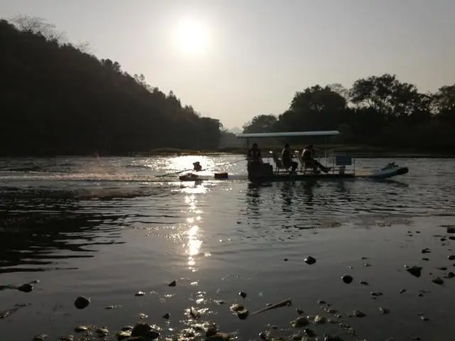 大圩古镇变了样，漓江边多了这一片特别的地方，景色很美