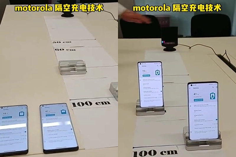 摩托罗拉再次阻击小米，提前展示隔空充电技术，小米遇到对手了？