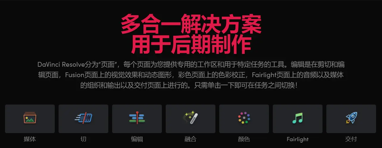 好莱坞都在使用的免费剪辑调色软件—Davinci Resolve 17