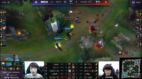 Faker解锁LCK400胜成就 率T1强势2-0碾压BRO