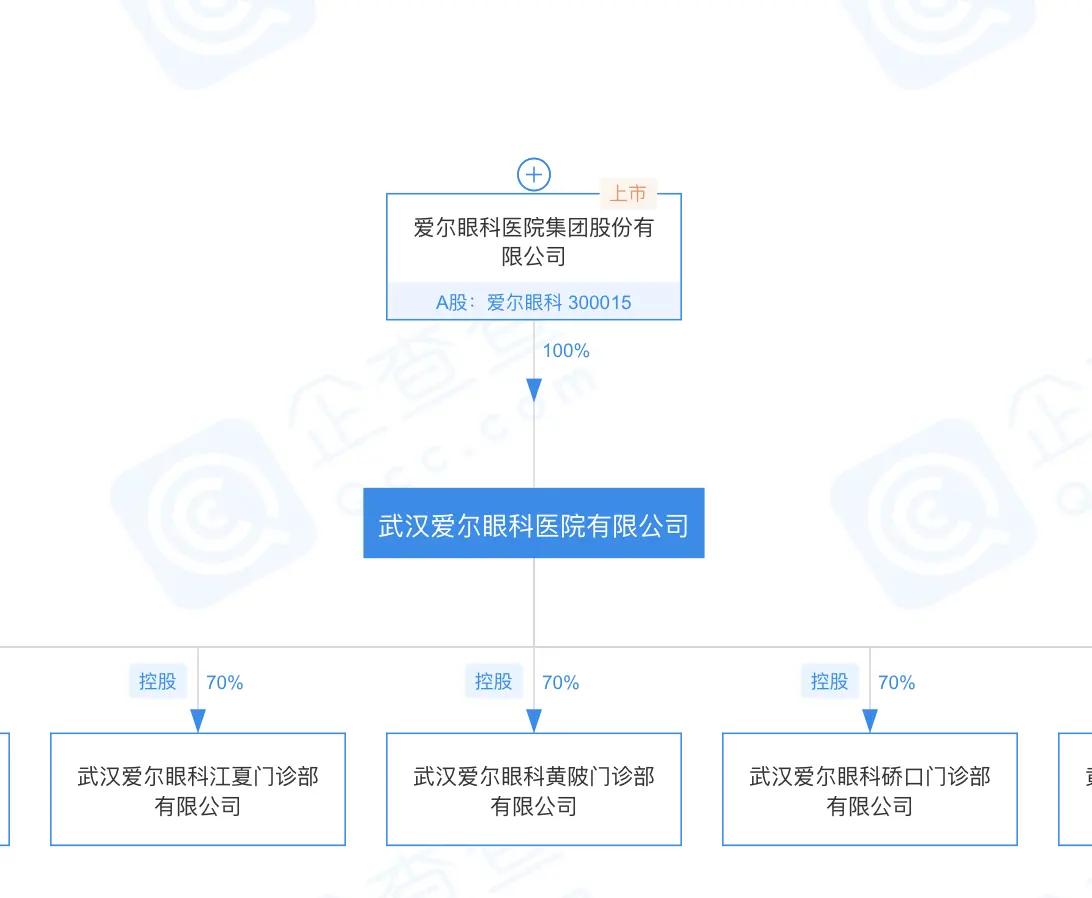 艾芬实名举报湖北爱尔眼科总院，后者由爱尔眼科全资持股