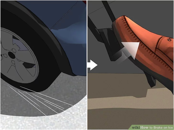 如何在冰上刹车
