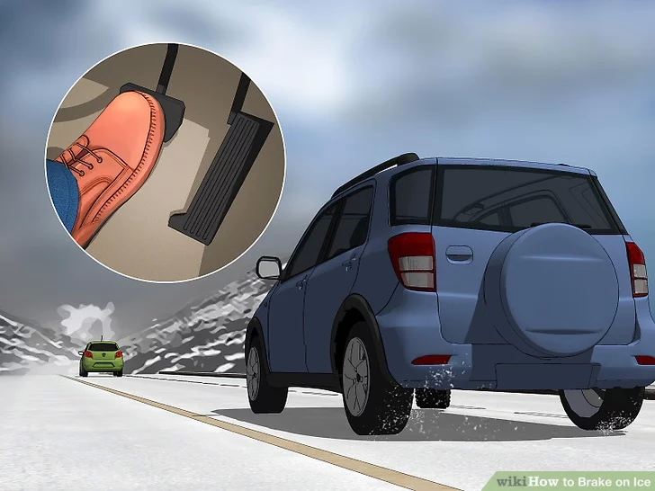 如何在冰上刹车