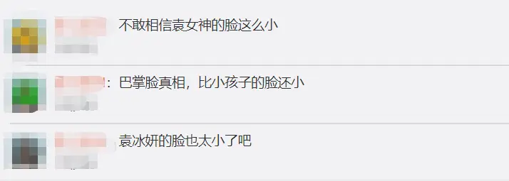 袁冰妍的“巴掌脸”火了，跟小孩子同框时，脸围让网友直呼不敢信