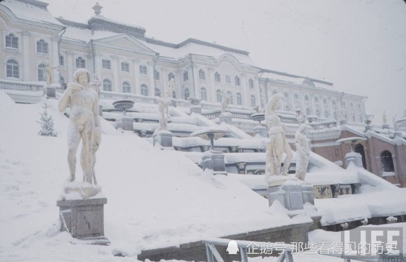 老照片 50年代冬雪中的苏联列宁格勒