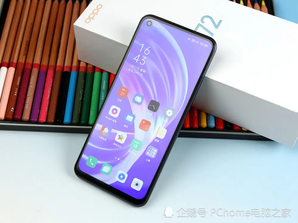 OPPO A72图赏：极简设计风格，光影耀眼通透