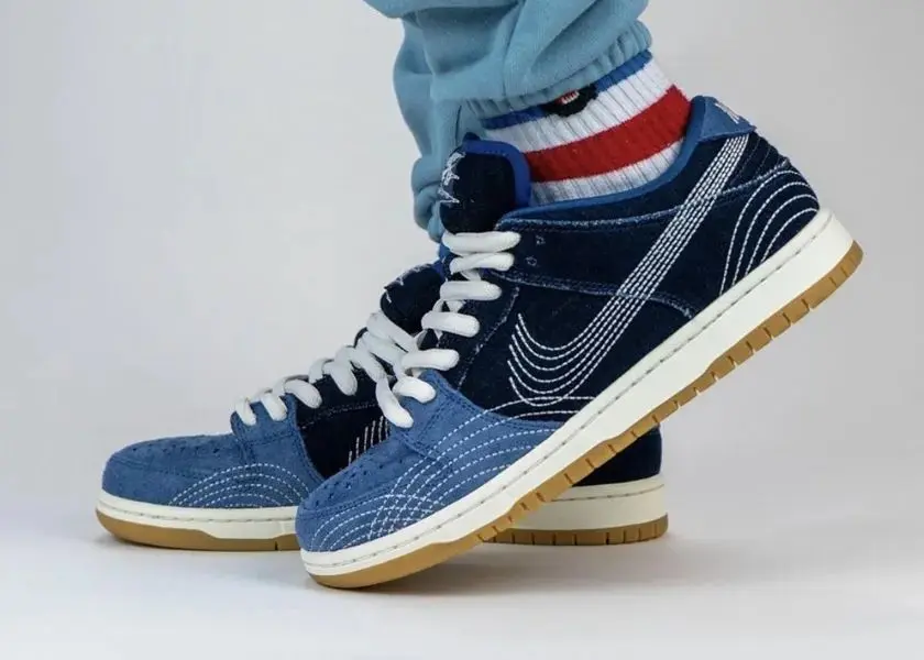 穿搭感依旧十足，Nike SB Dunk Low “Sashiko”全新上脚图亮相